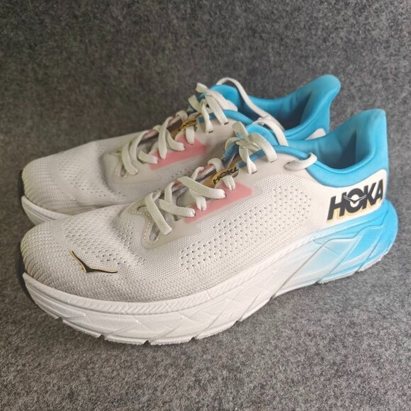 Hoka One One Arahi 7 – Blanc De Blanc Swim Day | Women’s Size 9B | PRE-OWNED - Picture 1 of 16